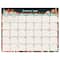 2026 Bountiful Blooms Medium Desk Pad Monthly Blotter Calendar